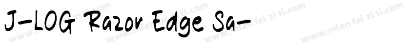 J-LOG Razor Edge Sa字体转换